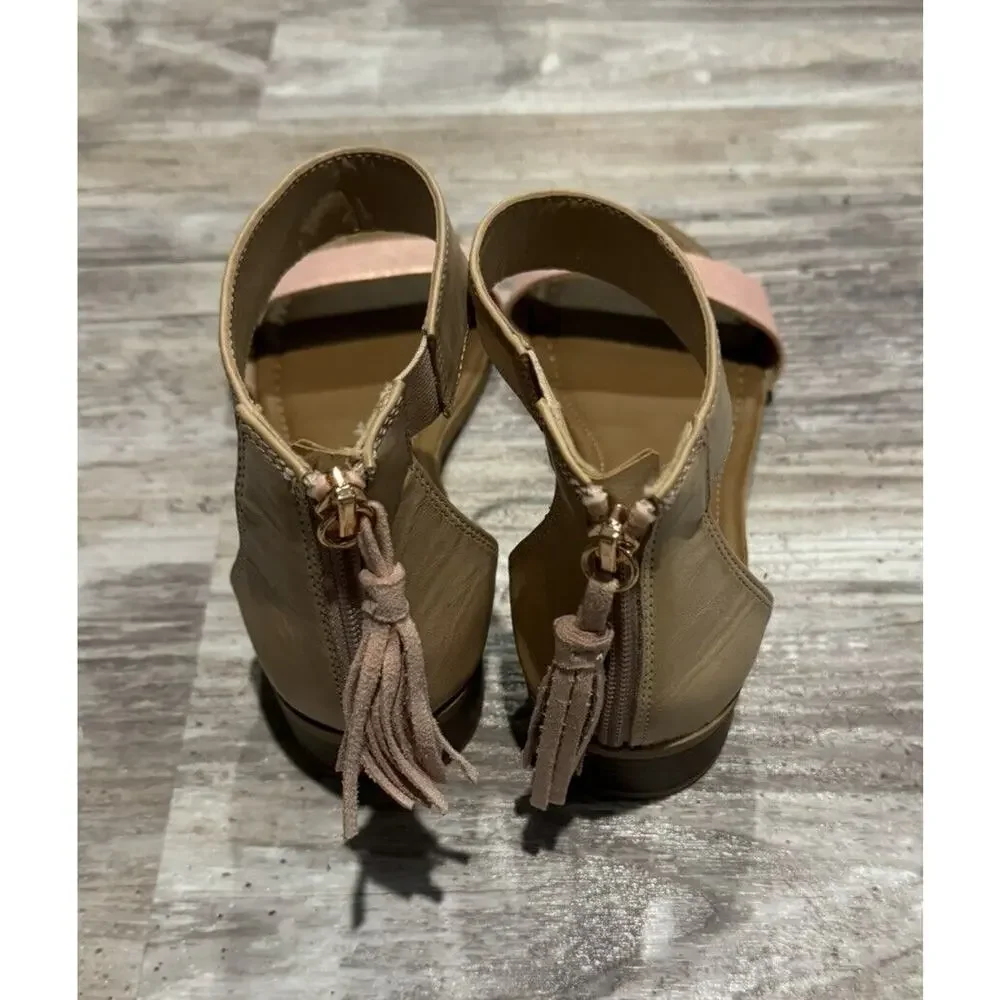 Justice Sandals Size 8 Big Girl